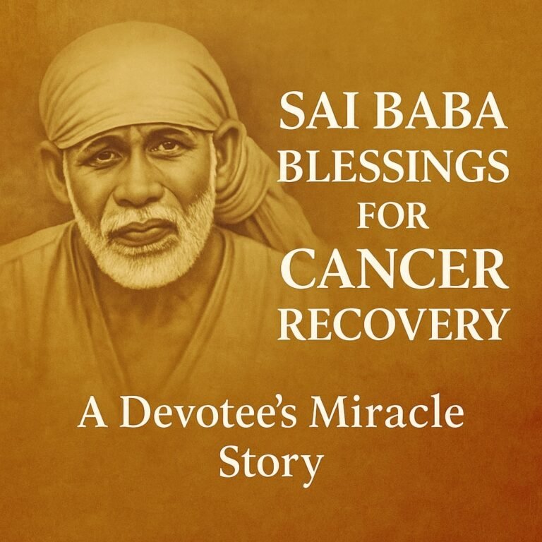 Sai Baba Blessings for Cancer Recovery