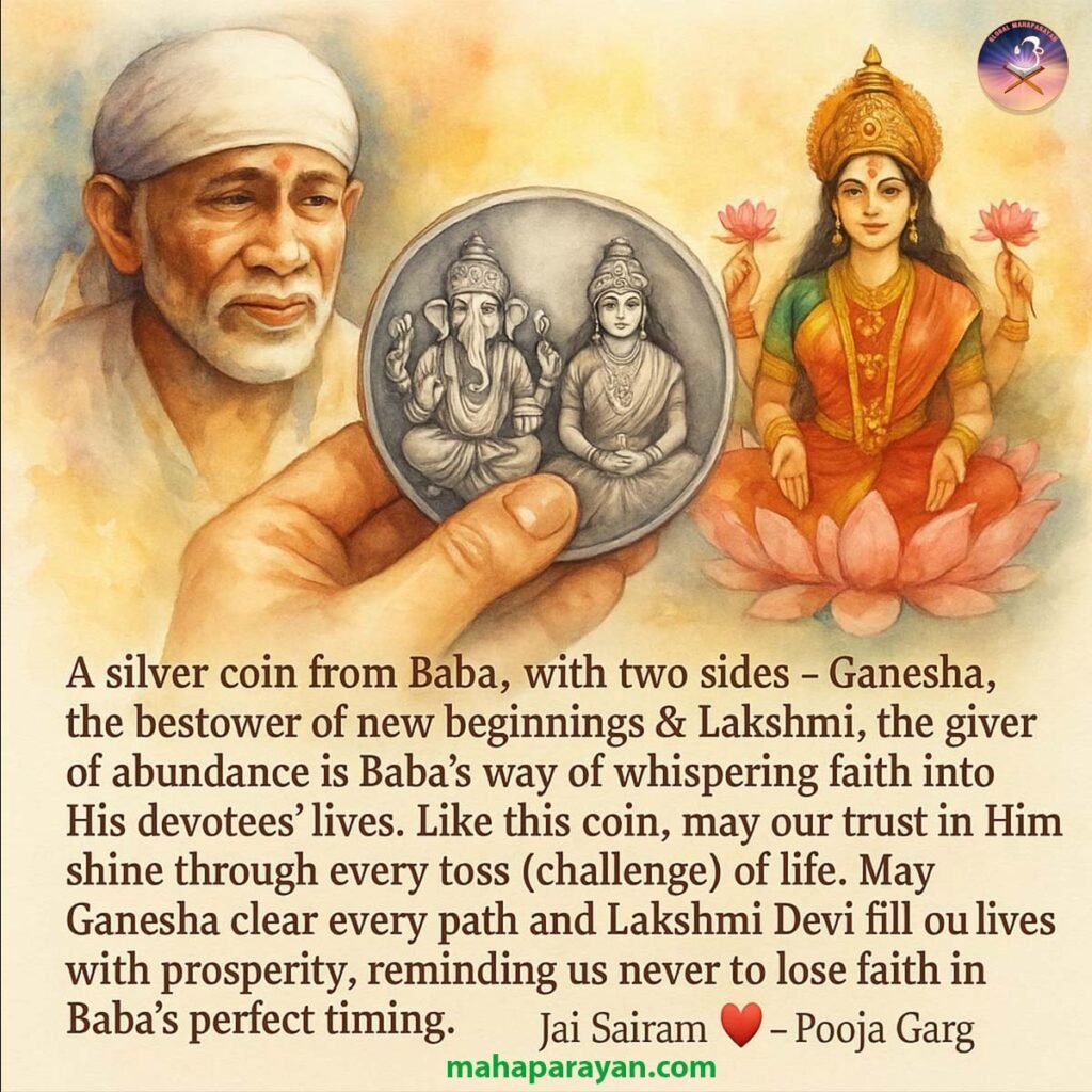 Sai Baba Miracle With Silver Coin (2)